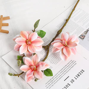 Magnolia artificielle en bonsaï pour la Saint-Valentin, Noël, impression 3D, décoration de salon et de scène de mariage en extérieur, fleurs artificielles - Product Image 6