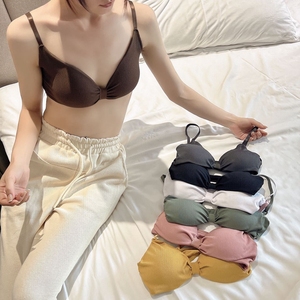 Reggiseno <span class=keywords><strong>Bralette</strong></span> Sexy da Donna in <span class=keywords><strong>Cotone</strong></span> Traspirante Senza Cuciture con Motivi Floreali e Imbottitura Confortevole, Logo Femminile sul Coppe - Product Image 4