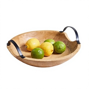 Tazón de Servir Hecho a Mano, de Madera Pulida, Diseño Vintage, Ecológico, para Uso en Fiestas en Casa, BS INTERNATIONAL, 0.2 kg - Product Image 6