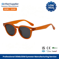 Lunettes de soleil carrées rétro en gros, monture PC classique à double rivet, verres AC, protection UV