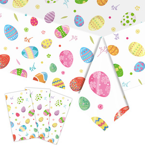 YOUNIKE <b>Easter</b> Party Decor Set Disposable Plates <b>Cups</b> Napkins Tablecloth Banner Cartoon Style - Product Image 3