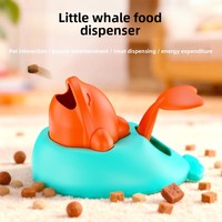 Lanceur de friandises interactif pour chien, jouet de dressage pour animaux de compagnie, compatible avec les friandises granulaires, en blocs ou en barres