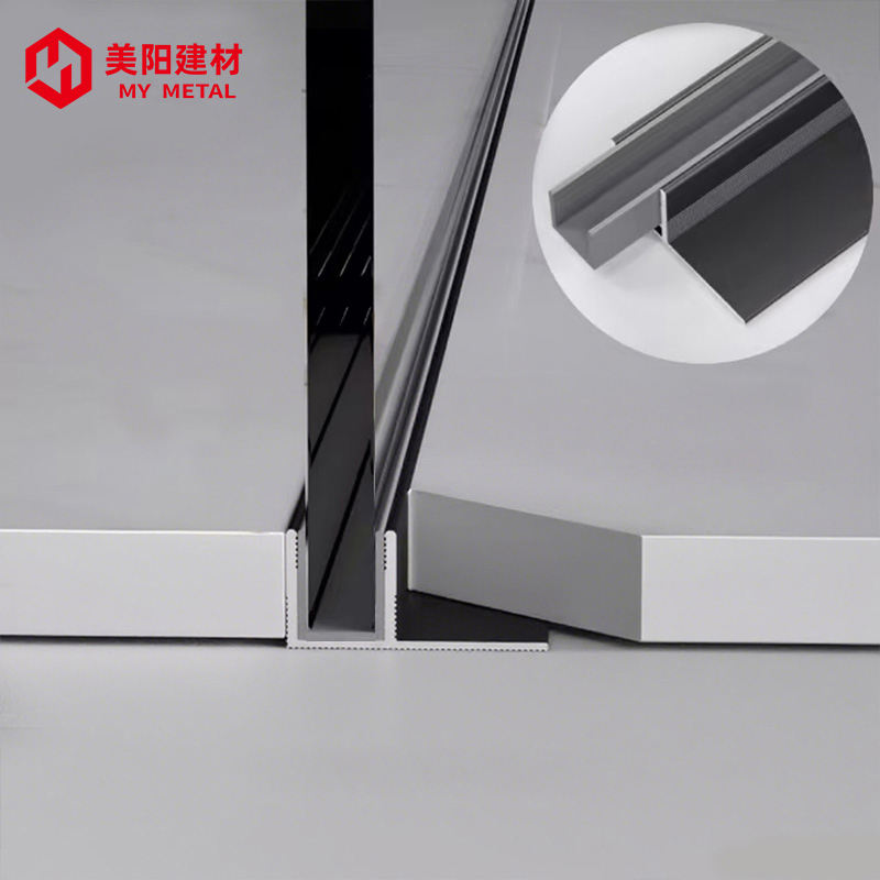Aluminum Alloy F-Shaped Groove Edge Strip Shower Room Glass Slot ...