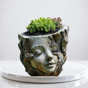 Maceta Creativa de Resina para <span class=keywords><strong>Plantas</strong></span> <span class=keywords><strong>Suculentas</strong></span>, Decoración del Hogar, Jardín - Product Image 6