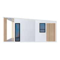 Casa Prefabbricata in Acciaio, Garage Compatto a Un Piano, Container da 20 Piedi, 1 Camera da Letto, Ufficio Moderno Staccabile, Casa Mobile Modulare