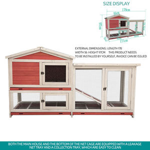 Jaula para mascotas <span class=keywords><strong>de</strong></span> lujo <span class=keywords><strong>de</strong></span> doble cubierta, Material <span class=keywords><strong>de</strong></span> madera a prueba <span class=keywords><strong>de</strong></span> orina para cerdo holandés, conejillo <span class=keywords><strong>de</strong></span> indias, <span class=keywords><strong>Paloma</strong></span> O gallinero, para uso en la sala <span class=keywords><strong>de</strong></span> estar - Product Image 4