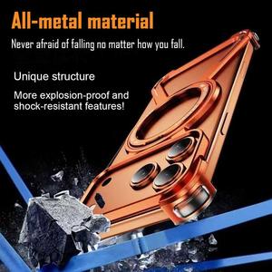 NOUVEAU 2026 pour iPhone 17 Series – Coque de protection haut de gamme en alliage de titane minimaliste avec support rotatif à 360° et anneau magnétique - Product Image 6