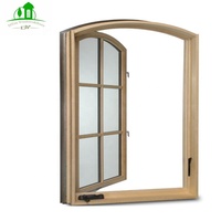 Ventana Abatible Arqueada de Aluminio de Alta Calidad, Insonorizada, con Mosquitera Magnética Colgante de Acero Inoxidable, 5 Años de Garantía para Cocina
