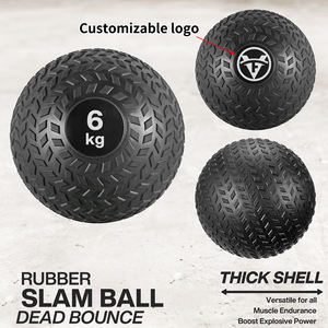 Ballon de <span class=keywords><strong>Slam</strong></span> fileté 4 kg - 20 kg rempli de sable, poignée antidérapante, ballon de médecine en caoutchouc de 9 à 13 pouces, surface texturée pour le fitness - Product Image 2