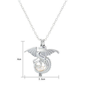 Estilo Europeo Americano Simple Luminoso Animal Noche Luminoso Dragón Transfronterizo Venta caliente Collares colgantes <span class=keywords><strong>de</strong></span> moda - Product Image 5