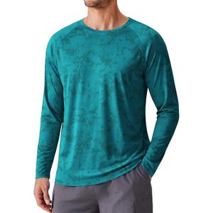 Camiseta de Protección Solar de Manga Larga para Hombre FOXA, UPF 50+, Secado Rápido, Ligera, para Pesca, Playa y Natación, Verde - Product Image 1
