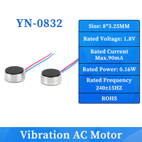 Moteur linéaire à vibration AC 0832 8x3.2MM, faible bruit, longue durée de vie, vente en gros d'usine, micromoteur à vibration pour appareils portables intelligents