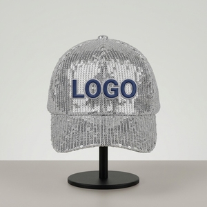 Gorras con Logotipo del Equipo Gameday Bling Sequence Unisex Antonio, Gorras de 5 Paneles con Bordado Tricolor y Banda Ajustable - Product Image 1