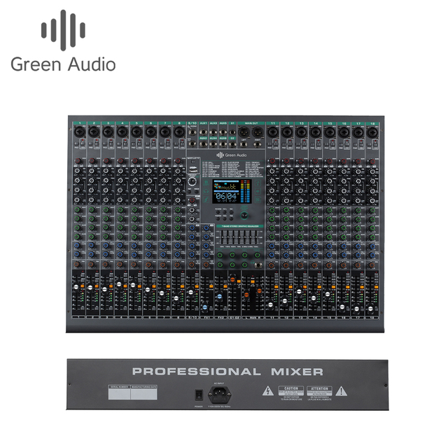 GAX-DM18 18-Channel Professional DJ Mixer with 99 DSP Effects USB Interface & Advanced Performance Features