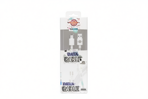 Cable de datos Worldpack de 8 pines con revestimiento de silicona, conector USB 2.0 para teléfono móvil - Product Image 1