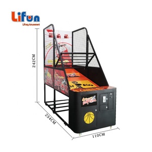 Nhà Máy Bán buôn giá rẻ trong nhà đồng tiền hoạt động Arcade bóng rổ Trò chơi bắn súng máy điện đường phố bóng rổ Hoops máy - Product Image 6
