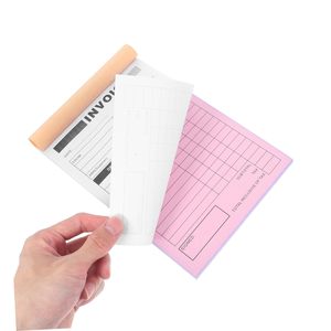 Carnet de factures personnalisé avec logo, format A5, papier autocopiant, 5,5 x 8,5 pouces, carnet de commandes d'achat, 5-9/16 x 8-7/16 pouces, carnet de commandes de vente - Product Image 4