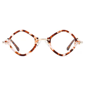 MB-1275 High Quality Fashionable New Model Eyewear Acetate Round Frame Optical Eyeglasses