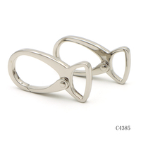 Mousqueton pivotant en nickel de haute qualité 17 mm, crochet de sac en métal argenté, mousqueton pour accessoires de maroquinerie