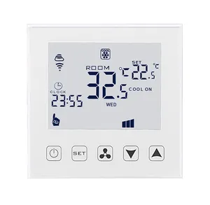 WiFi Zigbee Tuya RS485 akıllı soğutma ve yerden isıtma HVAC sistemleri 2/4 borular oda sıcaklık kontrol cihazı