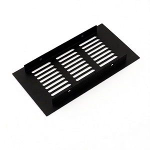 Black Aluminum Alloy Perforated Breathable <b>Mesh</b> Wardrobe Rectangular Ventilation Holes Shoe Kitchen Cabinets Gas Stove Heat <b>Wire</b> - Product Image 1