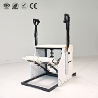 Chaise de Pilates professionnelle ZENJOY en bois de chêne peint en blanc avec pédale fendue à ressort, équipement OEM personnalisé CE pour studio à domicile