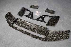 Aileron arrière style AR en fibre de carbone sèche pour coffre de voiture, compatible <span class=keywords><strong>BMW</strong></span> M3 M4 G80 G82 - Product Image 4