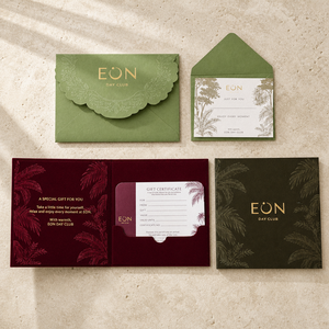 Suite di Inviti Matrimoniali di Lusso Personalizzati in Velluto Bordeaux e Verde Oliva con Busta Stampata a Caldo per Certificati <span class=keywords><strong>Regalo</strong></span> per Feste - Product Image 1