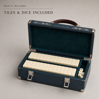 Ensemble de Mahjong Personnalisé en Gros avec Étui en Bois et Tuiles en Caoutchouc Massif pour Célébrations de Mariage, Anniversaire et Cérémonies