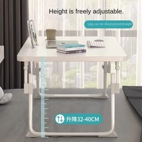 Bureau d'étude pliable réglable en hauteur pour lit d'étudiant, idéal pour ordinateur portable sur lit superposé, en bois, fabriqué en Chine