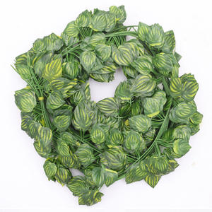 Senmasine feuille de pastèque artificielle verdure guirlandes soie vigne vert faux lierre pour mur maison mariage décoration suspendue - Product Image 2