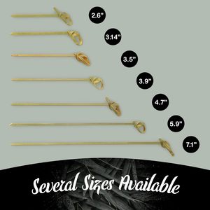 Brocheta anudada de bambú para decoración de fiestas, palillos de cóctel, pinchos de frutas de bambú, pinchos para bebidas de cóctel, palillos de dientes - Product Image 3