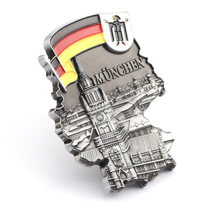 Imán de nevera de Metal 3D para viaje, imán de nevera para viaje de <span class=keywords><strong>Alemania</strong></span>, diseño personalizado, muestra gratis - Product Image 6