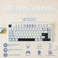 AULA F75 75% Customized Mechanical Keyboard Full Key Hot Swap 2.4 Wireless Three Mode Keyboard Gaming Mechanical Keyboard