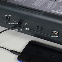 Teclado Electrónico Portátil de 61 Teclas, Piano de Plástico para Principiantes, Alta Calidad, Conexión Inalámbrica con Teléfono, Teclas Iluminadas, Altavoz Integrado