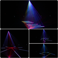 Projecteur d'animation 3D RGB 2W couleur chaude Disco DJ pour lumières de scène DMX lumière Laser Bluetooth pour événements de boîte de nuit
