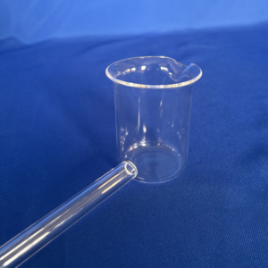 Bécher en <span class=keywords><strong>quartz</strong></span> à long manche - Résistant aux hautes températures et à la corrosion, matériaux semi-conducteurs personnalisables pour composants électroniques - Product Image 2