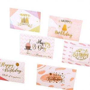 Cartes de remerciement en papier d'art 14x9,5 cm, impression numérique, pour la Fête des Enseignants, Joyeux Anniversaire, Fête des Mères, Carte de vœux bronzée, Saint-Valentin - Product Image 3