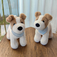 Peluche de renard en microfibre écologique de 18cm, jouet pour chien en peluche de conception animée en coton PP ODM personnalisable pour cadeau d'anniversaire