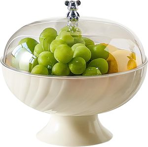 PP Modern Three-Layer Food Snack <b>Box</b> with Lid for Living Room <b>Storage</b> Wedding Fruit Bowl - Product Image 1