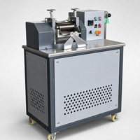 Machine de granulation de plastique, broyeur à deux rouleaux pour carbonate de calcium, mélangeur de composés CaCO3 et talc, granulation pour tests en laboratoire, certifié CE