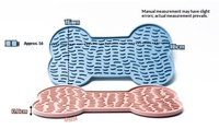 Tapis à lécher pour chien - Tapis d'alimentation lente pour animaux de compagnie - Plateau à lécher en silicone - Tapis de léchage - Plateau dissimulateur de nourriture pour chat - Jouet anti-fuite de nourriture