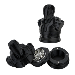 Custom Iron Man Style Cigarette <b>Grinder</b> 3D Printed Plastic Aluminum Alloy Dry <b>Herb</b> <b>Grinder</b> with Logo Option - Product Image 6