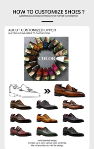 Chaussures pour hommes en promotion : Mocassins à pampilles Goodyear Welted, de <span class=keywords><strong>luxe</strong></span> et sur mesure, pour hommes - Product Image 5