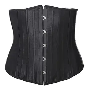 Zwart Wit 26 Stalen Botten Corset Underbust Lijfje Kostuum Sexy Afslanken Taille Body Shaper Colombiaanse XXS-6XL