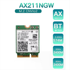 Tarjeta WiFi 6E AX211NGW Original, 802.11ax Tri-Banda <span class=keywords><strong>MU</strong></span>-MIMO, Receptor de Red Interna para <span class=keywords><strong>PC</strong></span> con Windows 10/11 de 64 bits - Product Image 1