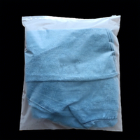 Sacs à fermeture éclair semi-transparents givrés, imprimés sur mesure, recyclables, à faible emballage, pour vêtements, emballage de vêtements, plastique
