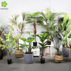 QIHAO Artificial <b>Potted</b> Plants Large Size High Simulation Indoor Decor Greenery - Product Image 2