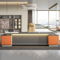 Mobilier de bureau personnalisé de luxe contemporain OEM commercial de qualité supérieure Table de bureau du PDG et patron pour le bureau