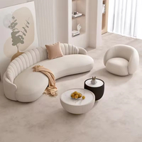 Juego de sofá Chesterfield crema de diseño moderno nórdico, marco de madera de dos plazas para apartamento, Vestíbulo de Hotel, sala de estar, Empresa de Belleza